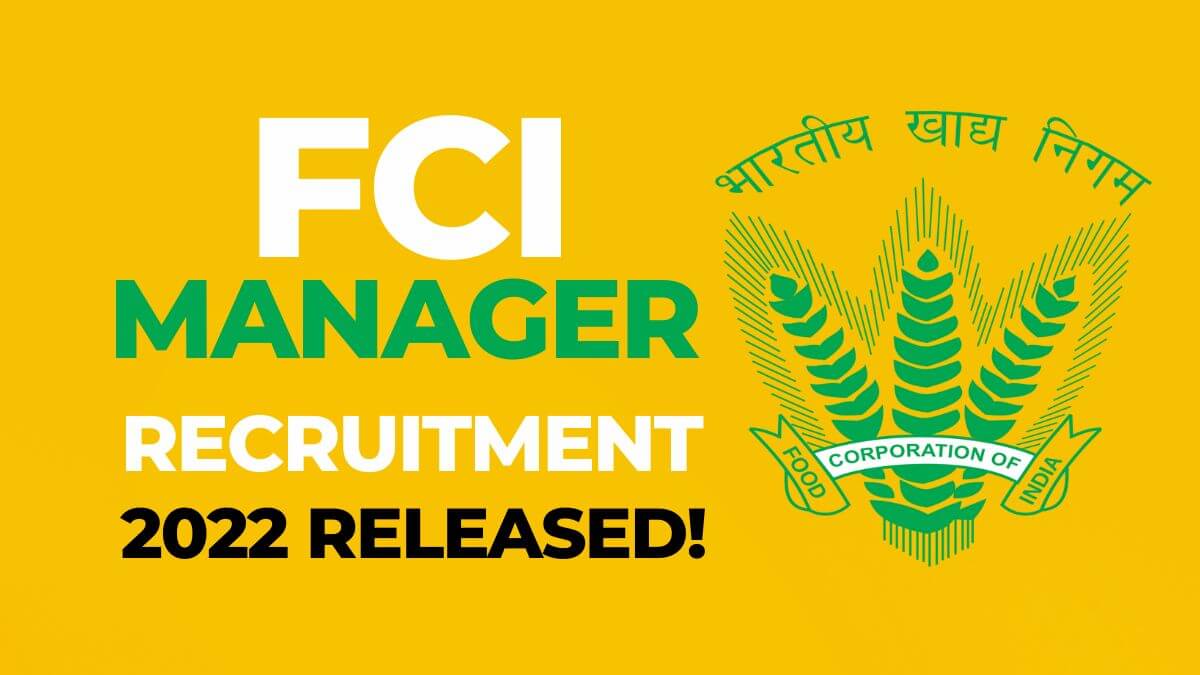 FCI Manager Recruitment 2022 Apply Online For 113 Posts