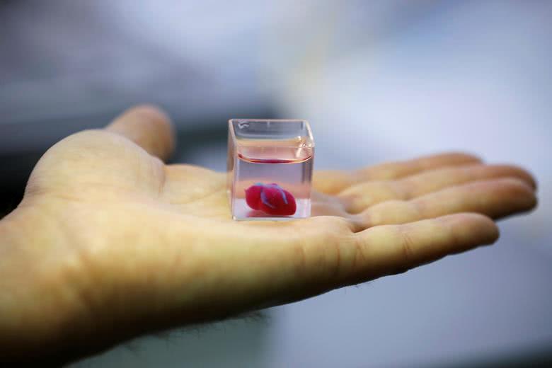 3D-printed heart