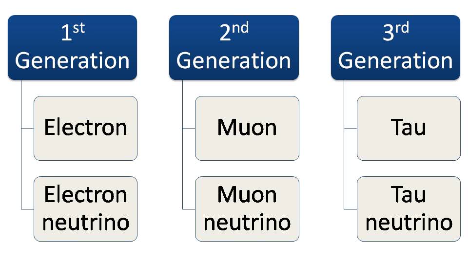types of leptons