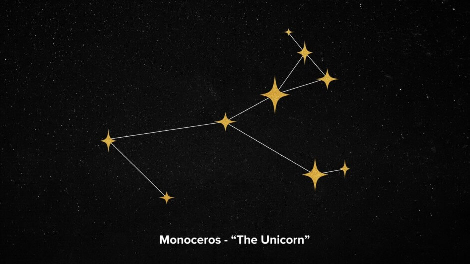 Monoceros constellation the unicorn