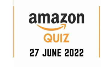 Amazon Quiz Answers 27 June 2022
