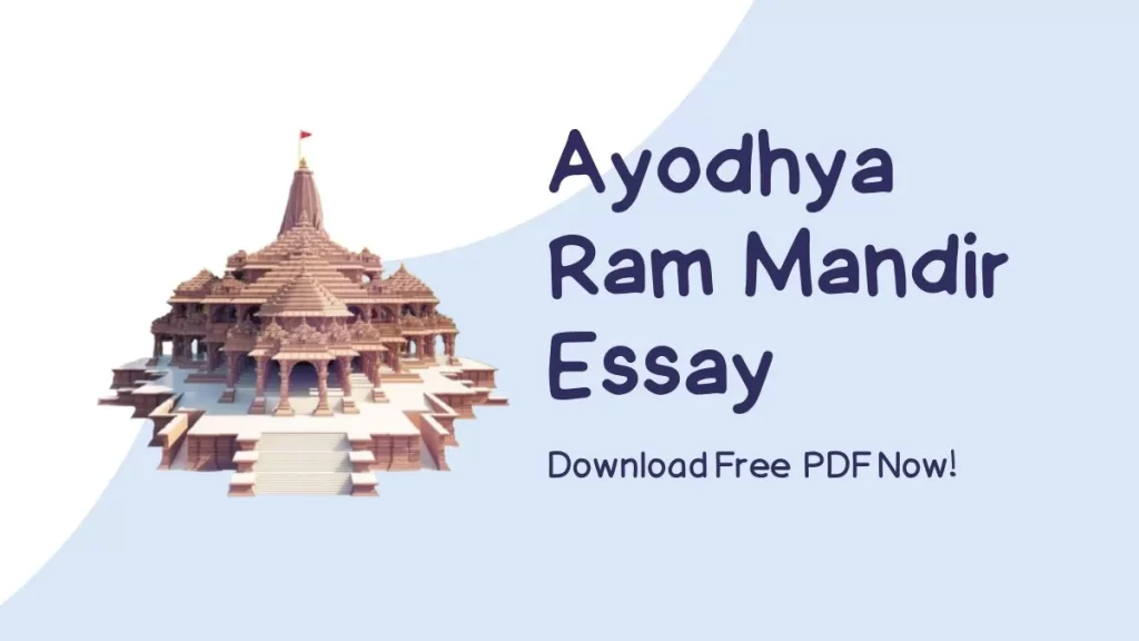 Ayodhya Ram Mandir Essay in English