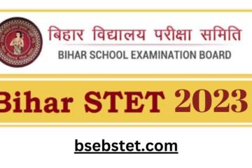 Bihar STET Official Website bsebstet.com