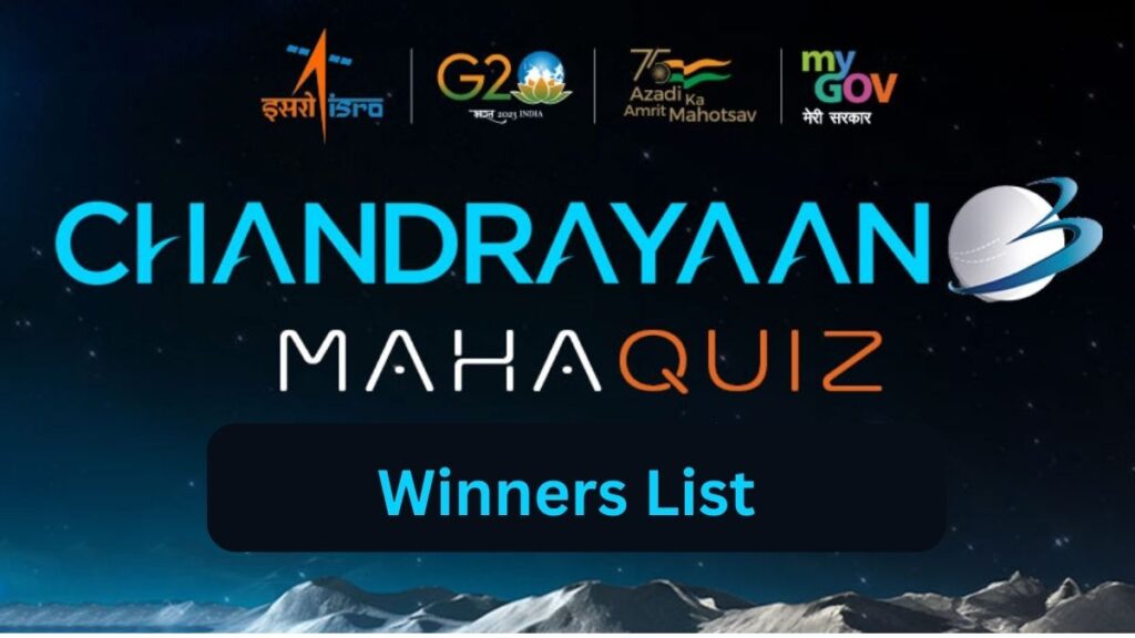 Chandrayaan-3 Mahaquiz Winners List