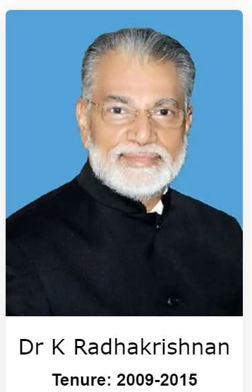 Dr K Radhakrishnan