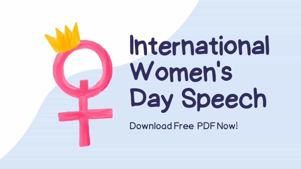 International Women’s Day Speech