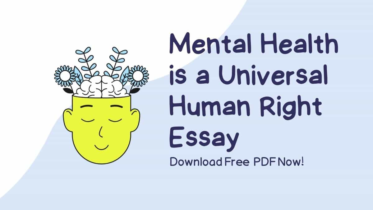 mental health is a universal right essay