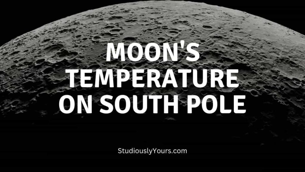 Moon Temperature on South Pole