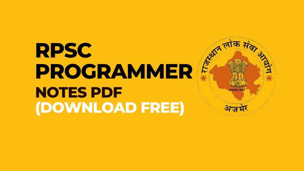 RPSC Programmer Notes PDF