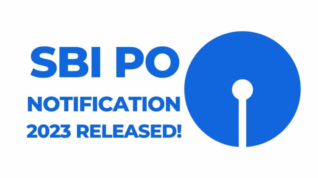 SBI PO Notification