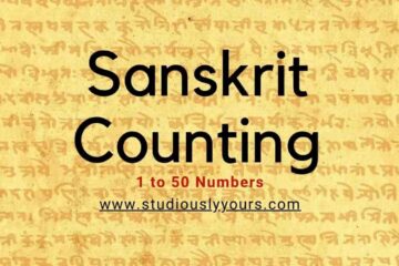 Sanskrit Counting 1 to 50