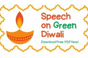 Speech on Green Diwali