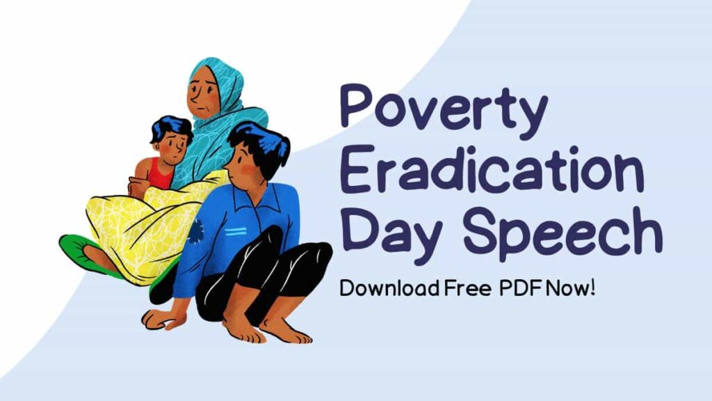 Speech on International Day For The Eradication of Poverty