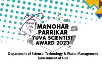 first recipient of the Manohar Parrikar Yuva Scientist Award